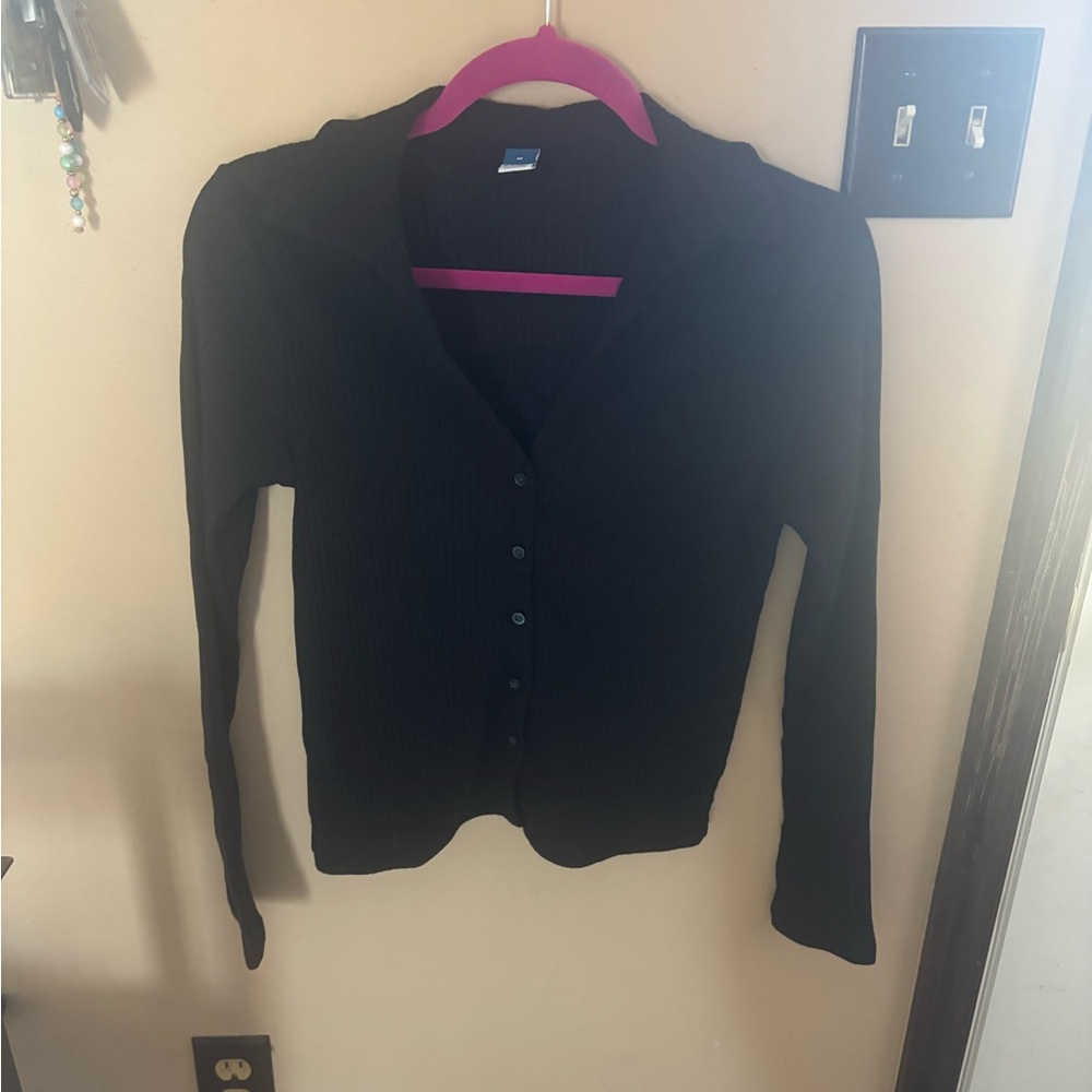NWOT Old Navy Black Button-Up Cardigan